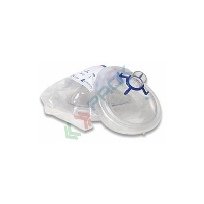 Pack Services - Maschera oronasale in PVC, trasparente con bordo pneumatico, calibro 5 (Calibro 5)