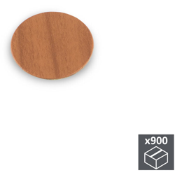 Tappi Copriforo, adesivo, D. 20 mm, Effetto Ciliegio, 900 u. - Emuca en oferta