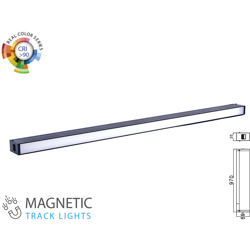 Plafoniera LED V-TAC SMD Lineare da Binario Magnetica 30W 24V 970x35x59mm Colore Nero 3000K IP20 CRI>90 precio