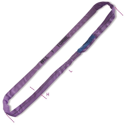 Robur - Brache Per Sollevamento 1T Nastro Ad Anello Continuo, Viola Tessuto In Poliestere Ad Alta Tenacità (Pes), L M 1,5