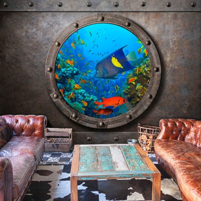 Fotomurale Submarine Window cm 250x175 Artgeist