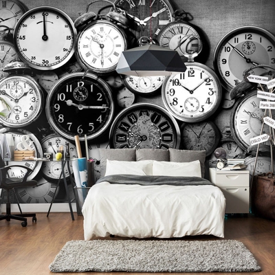 Fotomurale Retro Clocks cm 300x210 Artgeist