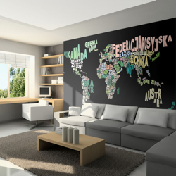 Fotomurale geografia in polacco cm 250x193 Artgeist en oferta