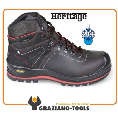 Betawork - Scarpe antinfortunistiche da lavoro BETA, S3 HRO HI CI WR SRC, in pelle ingrassata-VIBRAM®, waterproof, tg 42 (Taglia 42)