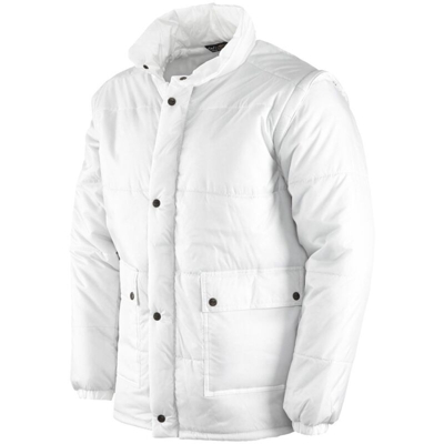 Giaccone da lavoro impermeabile, 100% in nylon, colore bianco, taglia XL (Taglia XL - Bianco) - GREENBAY