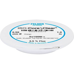ISO-Core Clear Sn100Ni+ Stagno per saldatura Bobina Sn99.25Cu0.7Ni0.05 0.50 mm - Felder Löttechnik en oferta