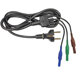 CIH29950 KIT puntali di sicurezza [Spina schuko - Spina 4 mm] 1.50 m Blu, Verde, Marrone - Cliff precio