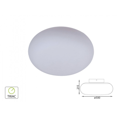 Lampada LED V-TAC da Muro Rotonda 40W Colore Bianco 3000K IP20 Triac Dimmerabile
