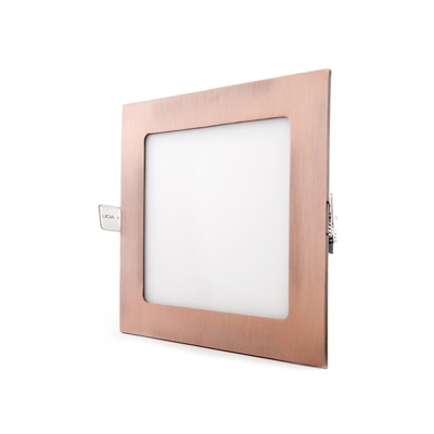 Greenice - Downlight LED Slimline Piazza 170X170Mm 12W 860Lm 50.000H Bronzo | Bianco Caldo (GL-CL-S12N-B-WW)
