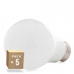 Greenice - Pack 5 Lampadina LED E27 Sferico Alluminio / Pc 9W 810Lm 30.000H | Bianco Freddo (HO-ED-B3-E27-9W-CW-PK5-AP) características