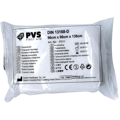 Pack Services - Telo triangolare d'immobilizzazione in TNT, Mis. 96 L x 96 P x 136 H cm