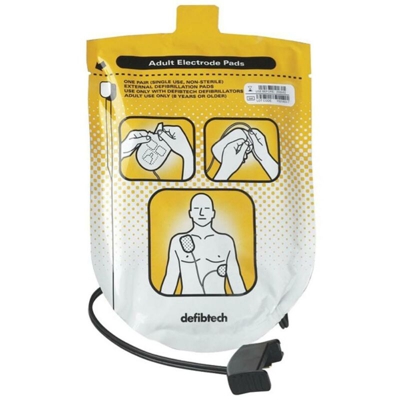 Set di elettrodi per defibrillatore semi automatico Life Line AED (Cod. Art. DAE-LIFE), per adulti - PACK SERVICES