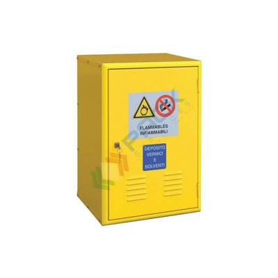 Armadio di sicurezza per prodotti infiammabili, Mis. 415 L x 300 P x 600 H mm, giallo RAL 1021 (Mis. 415 L x 300 P x 600 H mm) - PACK SERVICES