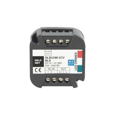 Led Dimmer Con Smartphone Tramite Bluetooth e Pulsante N.O. DLB1248-1CV-BLE 12V 24V 48V 8A App Android iOS Iphone - Dalcnet