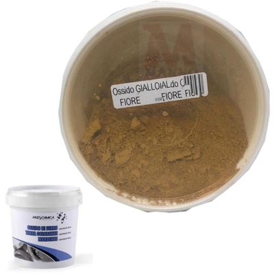 Ossido di ferro in polvere 500gr, colori giallo fiore - MULTICHIMICA