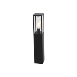 QAZQA Palo da giardino charlois - Industriale - Alluminio,Plastico - Nero/Trasparente - Allungato Max. 1 x Watt en oferta