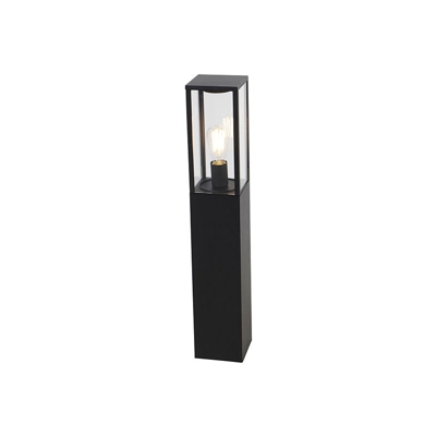 QAZQA Palo da giardino charlois - Industriale - Alluminio,Plastico - Nero/Trasparente - Allungato Max. 1 x Watt