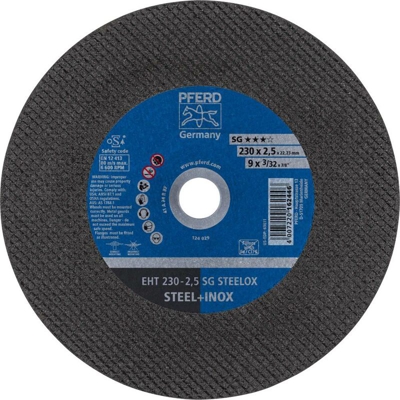 Sg Steelox 61328422 Disco di taglio dritto 230 mm 22.23 mm 25 pz. - Pferd