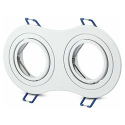 faro incasso soffitto cornice cromo tondo orientabile foro 74mm con gu10 / g5.3 - V-TAC características