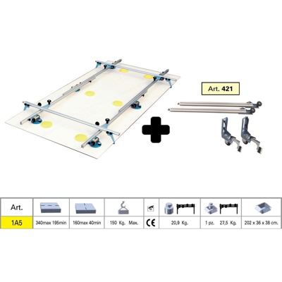 Sollevatore 1A5 Sigma Kera-Lift Completo 340X160 Cm + Kit Carrello 421