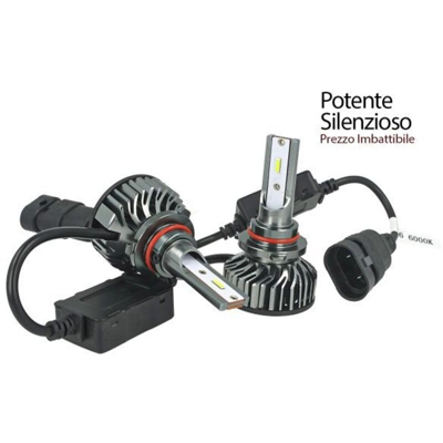 Kit Full Led Cob HB3 9005 HB4 9006 26W Reale 12V Con Ventola Raffrenddamento Silenziosa Attacco Regolabile 2200 Lumen - CARALL