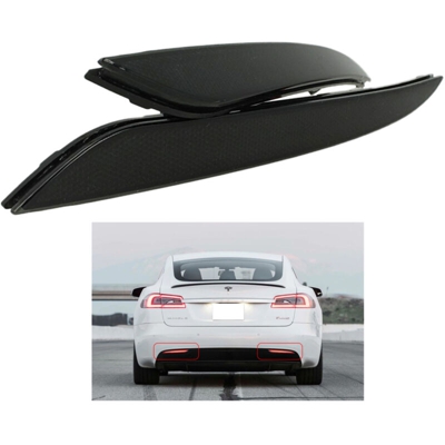 Kit 2 Fanali Posteriori A Led Nero Fume Per Tesla Model S Sostituzione Catarifrangente Riflettore Originale 6007705-00-B 6007706-00-B - CARALL