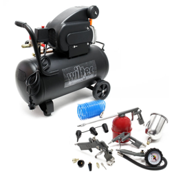 Wiltec - Compressore 50 litri con set di accessori da 13 pz. Compressore d'aria compressa con accessori precio