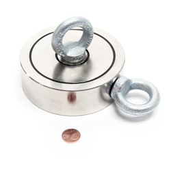 Wiltec - Magnete doppio lato al neodimio per pesca magnetica fino a 600 kg/ 1200 kg características