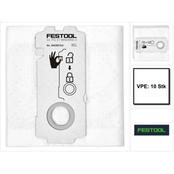 Festool SELFCLEAN Sacchetto filtro SC-FIS-CT MINI/MIDI-2/10 - 10 pezzi ( 204308 ) per CT MINI e CT MIDI dall'anno di costruzione 2019 precio