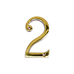 MASIDEF - CIVICO IN OTTONE LUCIDO 8cm N. 2 precio