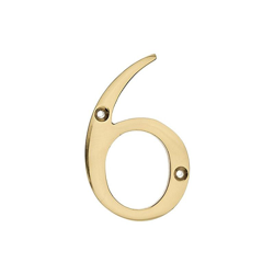 MASIDEF - CIVICO IN OTTONE LUCIDO 8cm N. 6 precio