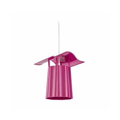 Lampada a Sospensione Tree Lantern - Lampadario - da Soffitto - Viola in Polistirene, 22 x 19 x 70 cm, 1 x E27, Max 20W - HOMEMANIA