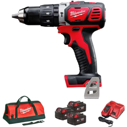 Trapano Con Percussione M18 BPD-403C Milwaukee + Terza Batteria M18 - 4 Ah en oferta