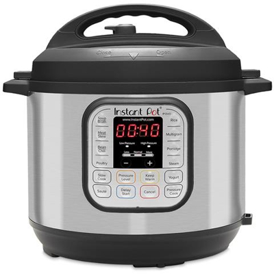 MultiCooker Elettrico Duo Capacità 5,7 Litri 7 Prodotti in 1 Potenza 1000 Watt Colore Acciaio e Nero