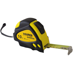 Maurer-plus - FLESSOMETRO MAURER PLUS WARRIOR 10 metri 25 mm Antiscivolo con calamita características