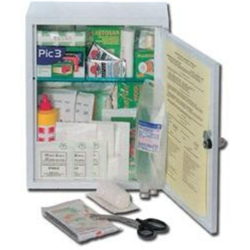 Armadietto pronto soccorso in metallo, contenuto maggiorato, D.M. 388 e D.L. 81, Allegato 2, fino a 2 lavoratori (Contenuto Maggiorato - Allegato 2) precio