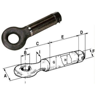 Occhione Girevole Gancio Per Timone Carrello Max Kg 6000 Omologato Cat E (19964) - AMA