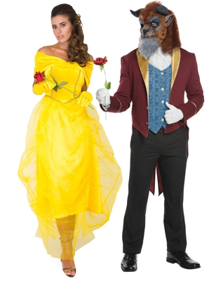 Costume di coppia Principessa e bestia
