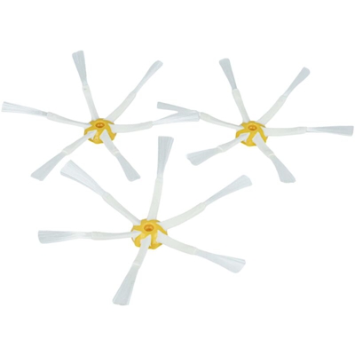 vhbw 3 x spazzola laterale rotonda compatibile con iRobot Roomba 700, 765, 772, 772e, 774, 775, 776, 782, 782e, 785, 786, 790 aspirapolvere