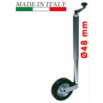 Ruota Ruotino Di Sollevamento Carrello Rimorchio Roulotte Registrabile 29204 - MARCA