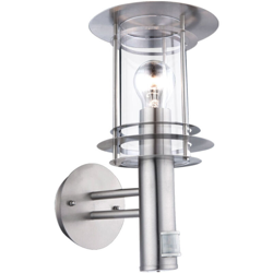 GLOBO Applique da Esterno con Sensore MIAMI Acciaio Inox Argento 3151S en oferta