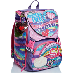 Zaino Cartella Scuola Estensibile per Ragazzi SJ Girl Pastel Rainbow - Seven en oferta
