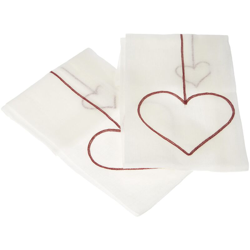 0169 /06/64504/415/45 Cornély - Coppia di tende, 45 x 90 cm, colore bianco/rosso - Linder características