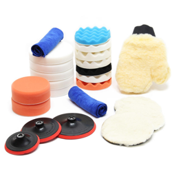 Wiltec - Set di accessori per lucidatrice di 23 pezzi dischetti per lucidatura diverse misure características