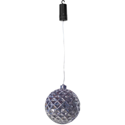 Luxform Lampada Sospesa a LED a Batteria X-Mass Ball Diamonds Argento en oferta