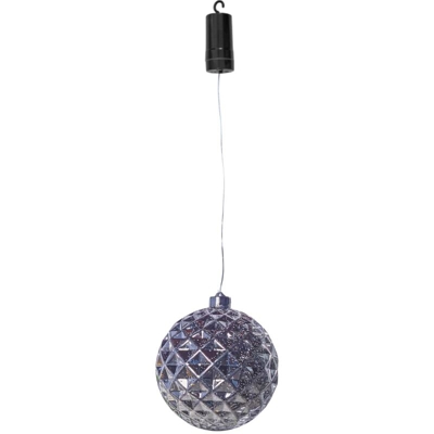 Luxform Lampada Sospesa a LED a Batteria X-Mass Ball Diamonds Argento