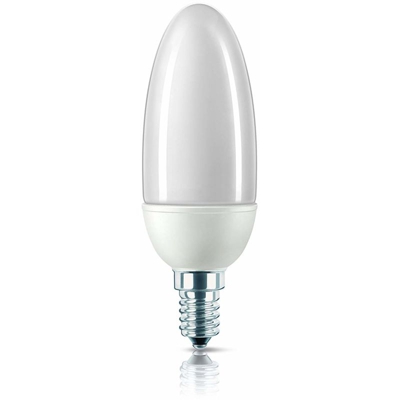 Lampadina a Risparmio EnergeticoOliva Smerigliata 8 W Corrispondenti a 35 W, Attacco Piccolo E14, Luce Bianca Calda [Classe di efficienza energetica