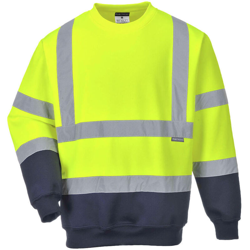Felpa ad alta visibilità bicolore hi-vis giallo/navy, misura xl - Portwest precio