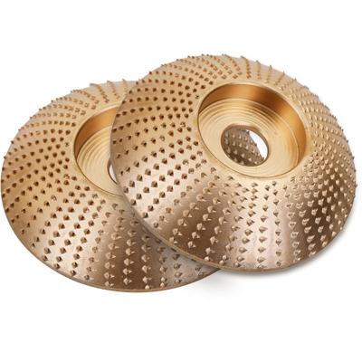 Lavorazione del legno 2PCS lucido plastica Colletotrichum angolo dell'arco smerigliatrice 85mm disco d'oro - ASUPERMALL