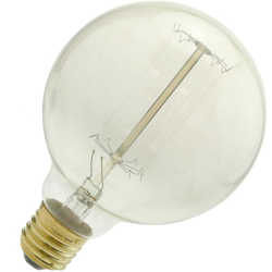 PrimeMatik - Lampadina Edison a filamento incandescente E27 220VAC 40W 95x142mm G95 precio